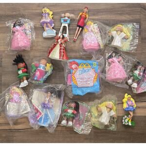 17 Vintage Barbie Cabbage Patch Kids Dolls CPK McDonalds Happy Meal Toys 90s Lot